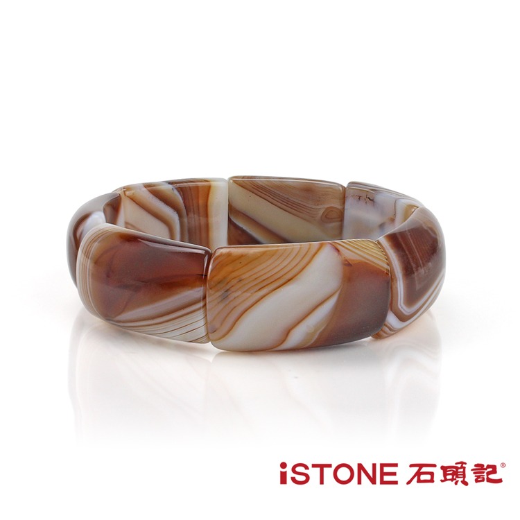 石頭記-玳瑁瑪腦手環-王者圖騰◉20D012